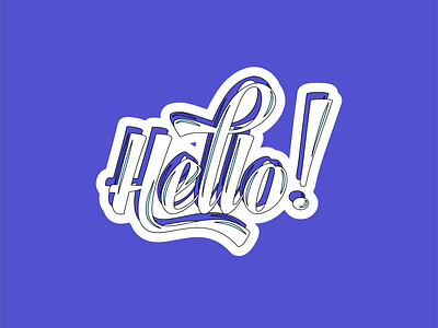 Hello Sticker