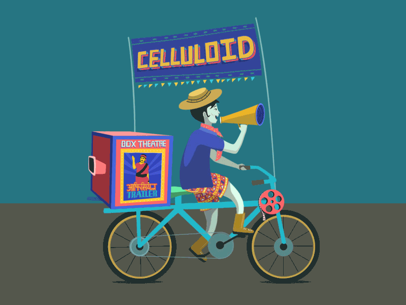 Cinemawala celluloid cinema bicycle cinema promotion indian old cinema movie trailer moving cinema old cinema village cinema