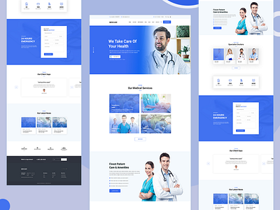 Medical Website Landing Page Concept