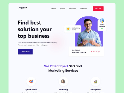 Creative Agency Landing Page business coach business insider creative agency creative business creative multipurpose website design digital agency financial manager and adviser freelance website. investment consulting modern websites startup agency template design typography ui ux website