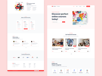 E-Learning Platform Landing Page