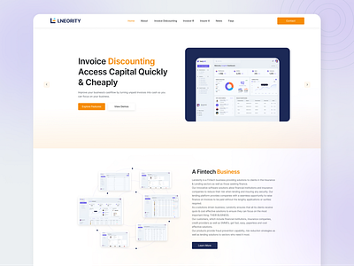 Product Landing Page design landing page product template design typography ui ux website