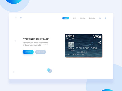 landing page credit card