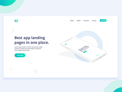 App Landing page Design Concept