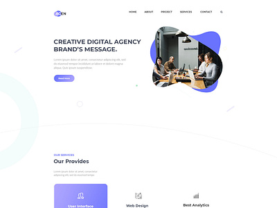 Digital Agency Website UI Design