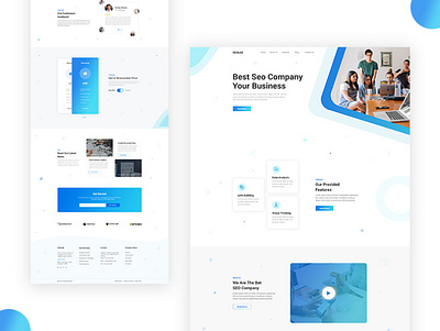 Digital Agency Website UI Concept Design creative design design agency psd template design typography ui ux website