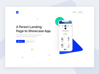 App landing page