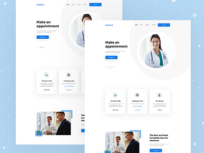 Medical Website Landing Page Concept