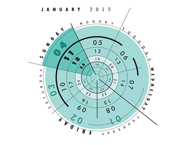 Radial calendar bauhaus calendar constructivist cosntructivism flat graphic design minimal radial swiss design vector