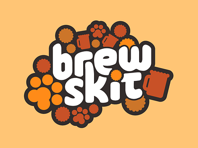 Spent grain dog biscuit brand logo