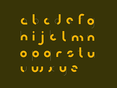 Geometric typeface flat font geometric graphic design minimal type type art type design typeface typo typography vector