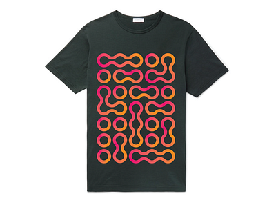 Decorative geometric t-shirt design circles cool decorative geometric hip neon ornaments rings t shirt trendy