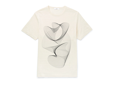 Decorative blend shape t-shirt design blend cool decorative hip lines ornaments t shirt trendy