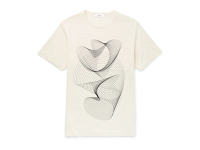 Decorative blend shape t-shirt design