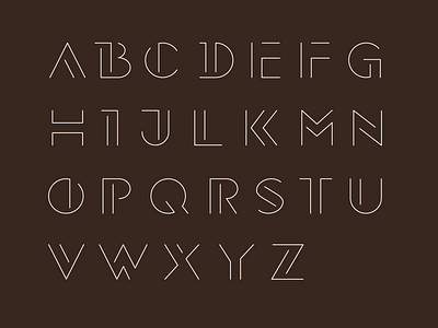 Thin stroke typeface font line line art stroke thin type art type design typeface typo typography