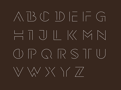 Thin stroke typeface