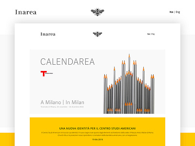 Inarea Website agency clean design identity layout minimal site ui web