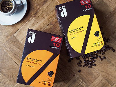 Danesi cafe coffee danesi pack packaging
