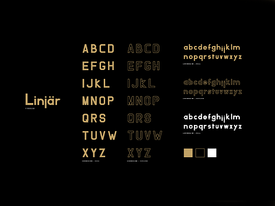 Linjar font minimal nordic type typeface