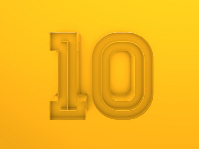 10 10 3d 4d cinema plastic ten transparent yellow