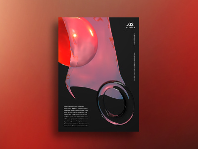 Shape 3d 4d bubble cinema minimal poster shape
