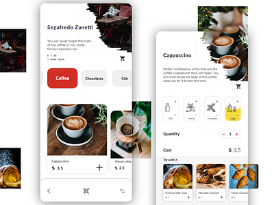 Cafe menu ordering app