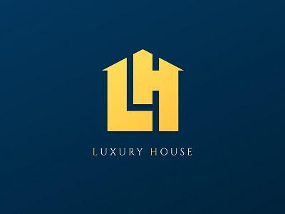 Luxury house logo art branding graphic design icon illustration lettering logo minimal ui vector