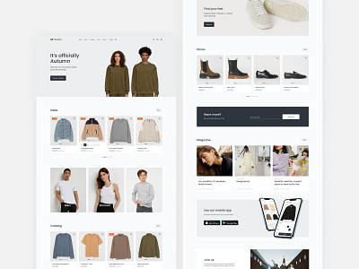 Daywear | Homepage branding design e ccomerce flat homepage logo online shiop typography ui ux