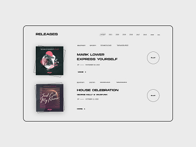 Record Label Website Concept concept ui ux web web design website