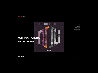 Record Label Website Concept concept design ui ux web web design website