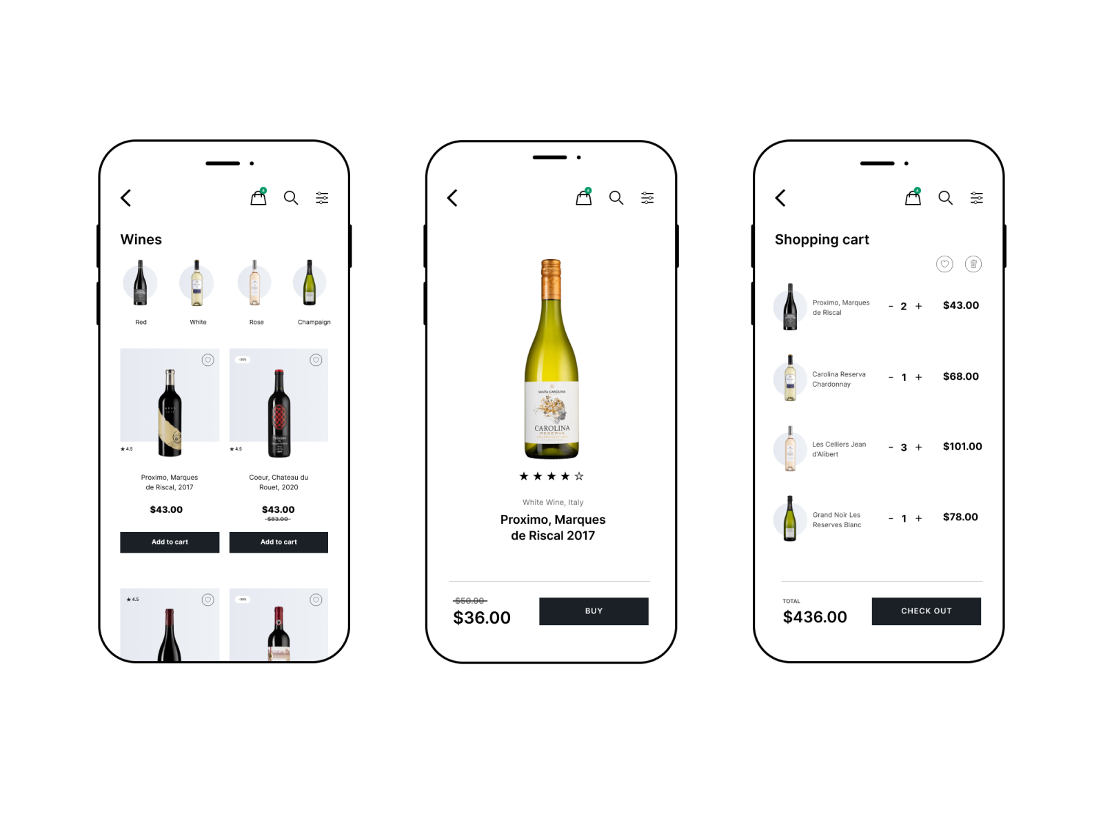 Wine Store App by Philipp Shprints on Dribbble