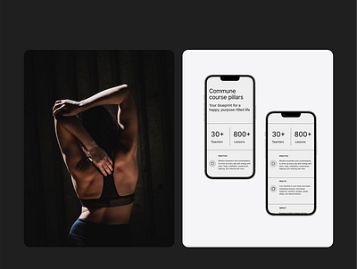 Yoga Center Website app concept design mobile product ui ux web web design website