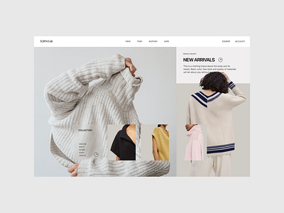 Wear Store Website concept design ui ux web web design website