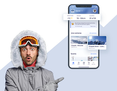 New innovative ski app! is LIVE🚀 app appdesign design designer illustration mobile mobileapp ui uidesign