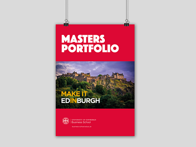 Masters Postgraduate Brochure art direction branding graphic desgn