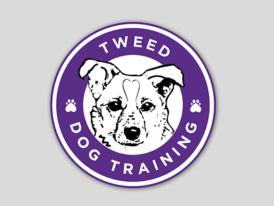 Tweed Dog Training Logo branding branding and identity graphic design illustration logo