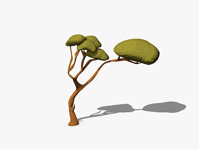 Tree 3d 3d model c4d cartoon cinema 4d freelance illustration nature plant tree