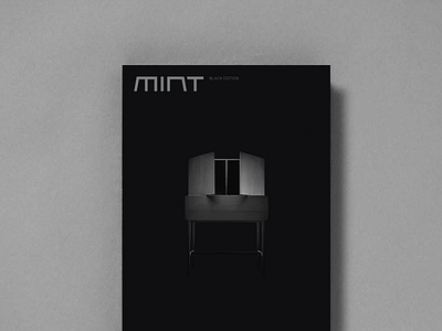 Mint furniture Black Edition branding print