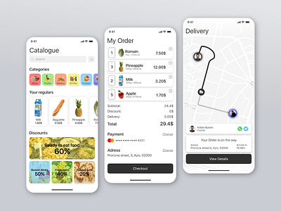 Food Shop App adobexd app app concept app design card design cart delivery delivery app ecommerce app food food app food order ios iphone x app ui ux