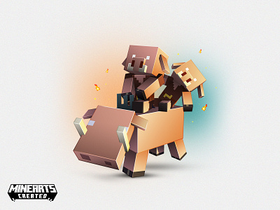 Minecraft | Piglins illustration minecraft