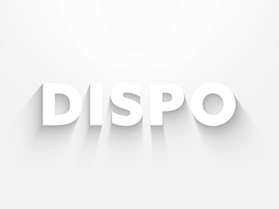 DISPO_01 2d 3d adobe after effects after animatedtype animation available c4d cinema 4d dispo effects freelance gif kinetictypography logo loop motion design shadow smooth typography