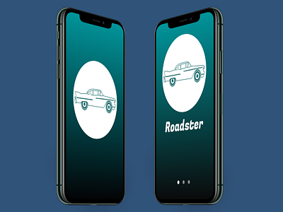 Roadster Mobile App Concept Splashscreen