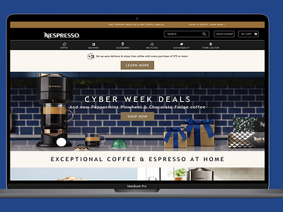 Nespresso Homepage Re-Design Concept