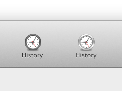 Clocks history icon ui