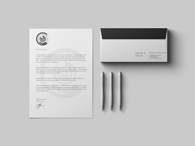 Staionary design of G&O adobe illustrator adobe photoshop cc brand design brand identity branding branding concept branding design business business card businesscard company logo design envelope illustration letterhead logo minimal stationary design typography vector