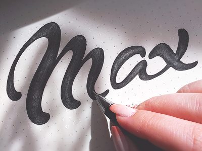 Max Lettering branding design font identity lettering logo pencil sketch type typeface typography