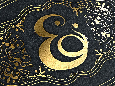 Ampersand ampersand decorative gold lettering ornamental typeface typography
