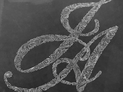 Chalk Lettering baroque branding chalk decorative flourishments intricate lettering logo logo type luxury sketch typography