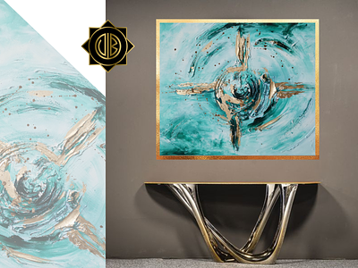 "Faith"- Abstract Original Painting abstract arhitecture art artist design gold interior design painting