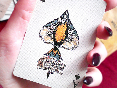 Playing Cards - Ace of Spades ace ace of spades cards cards design design illustration packaging parrot pencil playing cards sketch tropical
